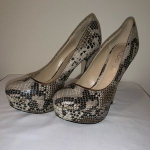 Snakeskin Pumps